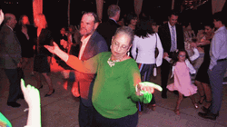 Saucy Old Lady Disco Dancing GIF