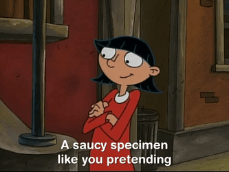Saucy Specimen Hey Arnold Rhonda Wellington Lloyd GIF