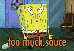 Saucy SpongeBob SquarePants With Funny Face GIF