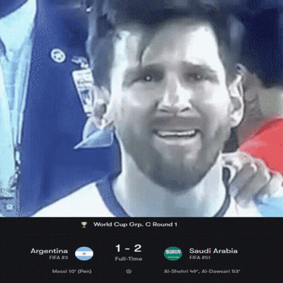Saudi Arabia Vs Argentina Soccer Game GIF