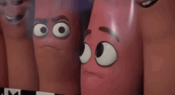 Sausage Party Barry Awkward Look GIF