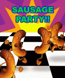 Sausage Party Disco Party Dancing GIF