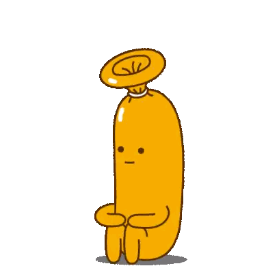 Sausage With Loo Ong Text Sticker