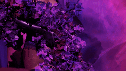 Savage Dark Floral Rihanna Gown GIF