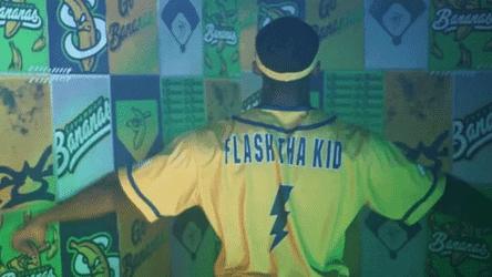 Savannah Bananas Flash Coming GIF