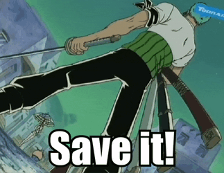 Save It Luffy GIF