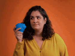Save Money Woman Shaking Piggy Bank GIF