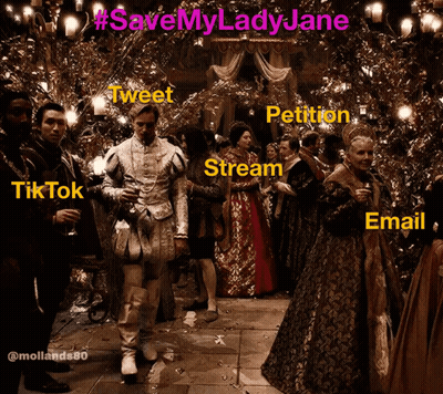 Save My Lady Jane Group Of People Standing In Room GIF