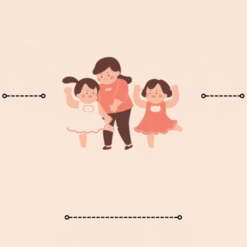 Save Soil Man And Girls Drawing GIF