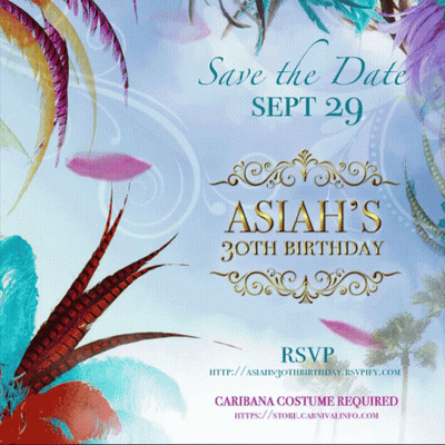 Save The Date Asiah 30Th Birthday Sept 29Th GIF