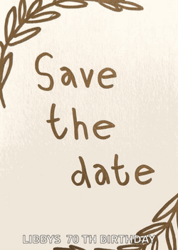 Save The Date Birthday Invitation GIF