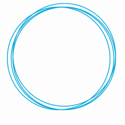 Save The Date Blue Circle GIF