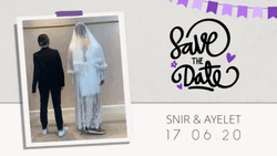 Save The Date Dancing Couple GIF