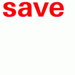 Save The Date Red Text GIF