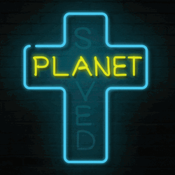 Saved Planet Cross Global Warming GIF