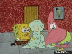 Saving Squidward From Melting GIF