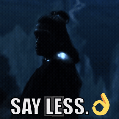 Say Less Text GIF