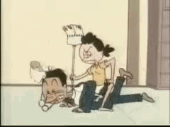 Sazae-San Masuo Raising The White Flag GIF