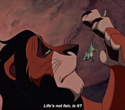 Scar And Small Animal Life's Not Fair Is It GIF