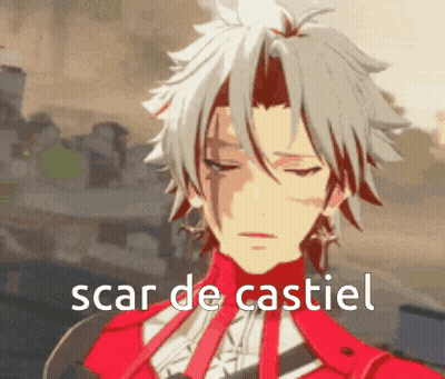 Scar De Castiel Is Written On The Face Of A Man GIF