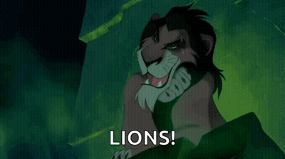 Scar Lion King Smiling With Lions GIF