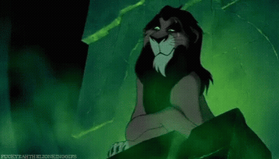 Scar Smiling Green Background GIF