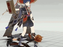 Scaramouche Genshin Impact Fighting GIF