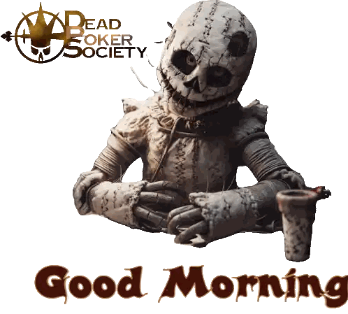 Scarecrow Saying Good Morning Sticker