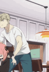 Scared Anya Forger Held By Loid Forger GIF