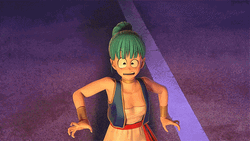 Scared Bulma Shocked Response GIF