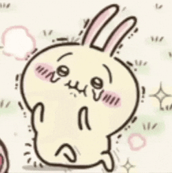 Scared Chibi Chiikawa Usagi GIF