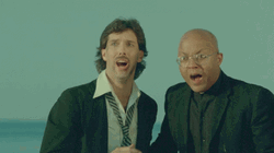 Scared Duo Sign Of The Cross  GIF