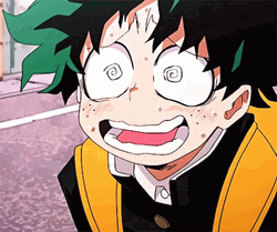 Scared Face Of Izuku Midoriya GIF