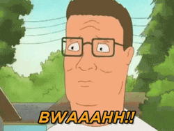 Scared Hank Hill GIF