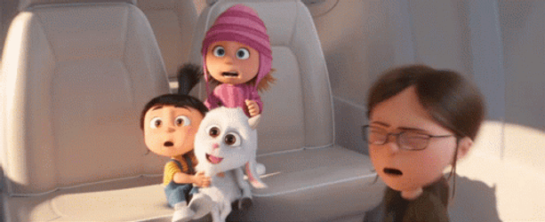 Scared Kids Despicable Me Agnes Margo Edith GIF