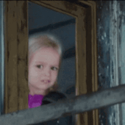 Scared Little Girl Whats Going On GIF