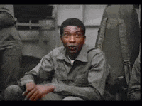 Scared Man Teasing People GIF