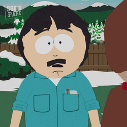 Scared Randy Marsh Hands Up GIF