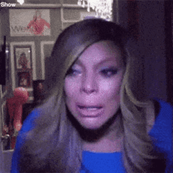 Scared Wendy Williams Shutting Door GIF