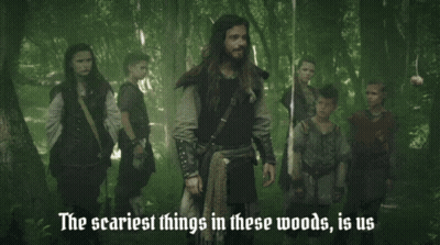 Scariest Things In These Woods Is Us GIF