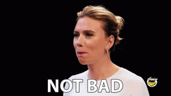Scarlet Johanson Not Bad GIF