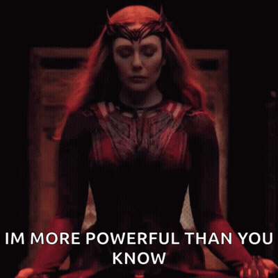 Scarlet Witch From Wandavision Is More Powerful Than You Know . GIF