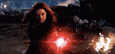 Scarlet Witch Thanos GIF