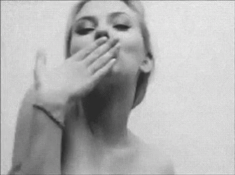 Scarlett Johansson Blowing Kiss GIF