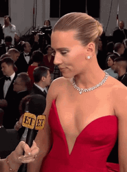 Scarlett Johansson Eye Brow Raise GIF