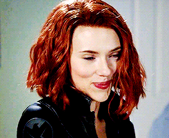 Scarlett Johansson Flirty Black Widow