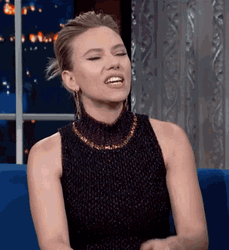 Scarlett Johansson Happy Interview Talk