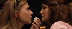 Scarlett Johansson Rough Kiss Game  GIF