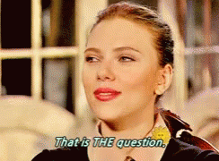 Scarlett Johansson The Question GIF