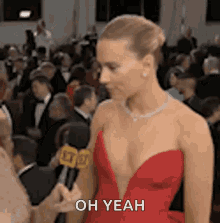 Scarlett Johansson Yeah GIF